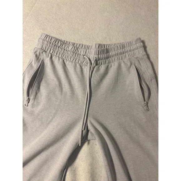Old Navy Active Dynamic Fleece Joggers Gray Petite M Zipper Pockets Sweatpants - Picture 6 of 9